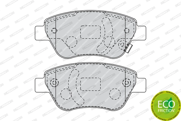 Brake Pad Set, disc brake PREMIER ECO FRICTION FDB1920