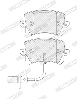 Brake Pad Set, disc brake PREMIER ECO FRICTION FDB5451