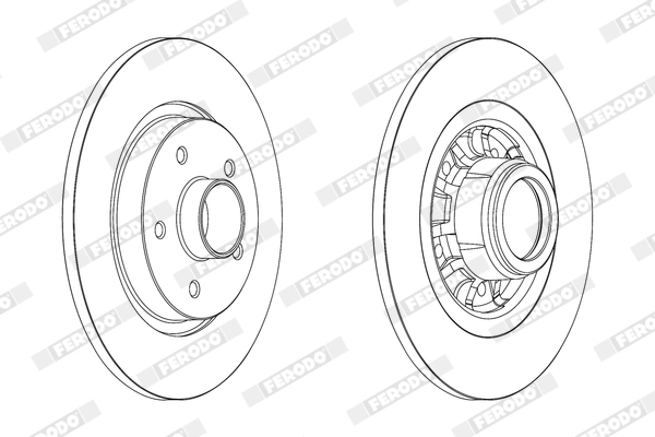 Brake Disc PREMIER DDF1734-1