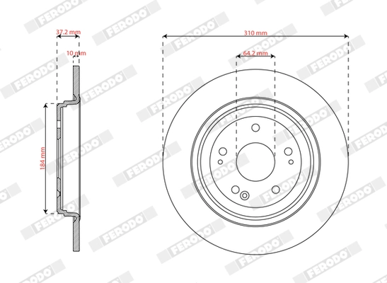 Brake Disc PREMIER DDF3189C