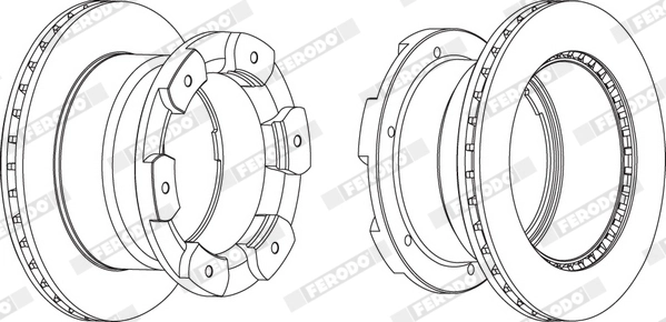 FERODO FCR332A Brake Disc