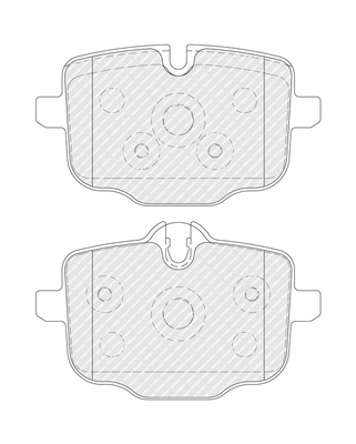 Brake Pad Set, disc brake FUSE+ Technology FDB4381