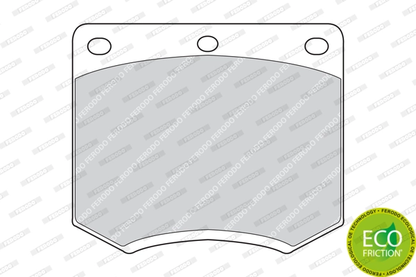 Brake Pad Set, disc brake PREMIER ECO FRICTION FDB167