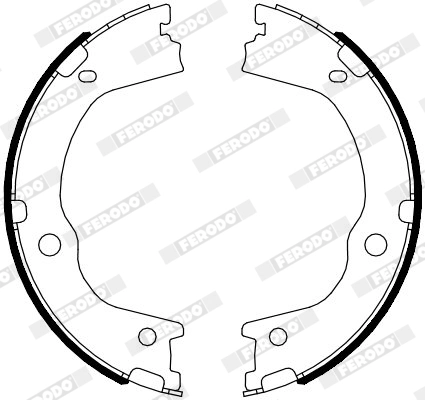 Brake Shoe Set, parking brake PREMIER FSB4089