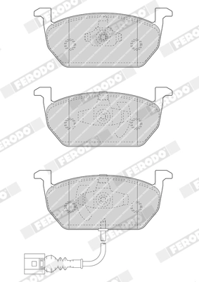 Brake Pad Set, disc brake PREMIER FDB4454