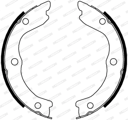 Brake Shoe Set, parking brake PREMIER FSB4004