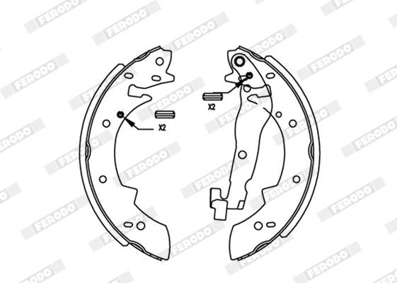Brake Shoe Set PREMIER FSB173