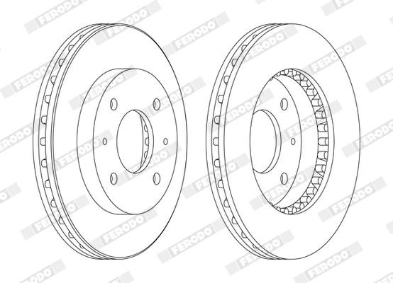 FERODO DDF885C Brake Disc
