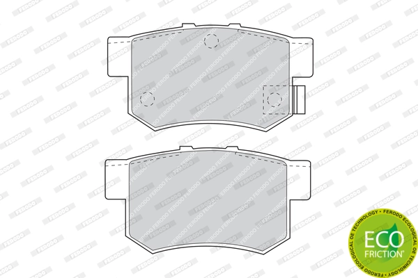 Brake Pad Set, disc brake PREMIER ECO FRICTION FDB956