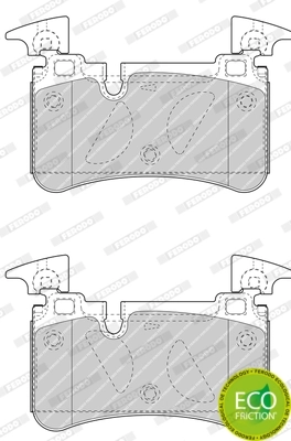 Brake Pad Set, disc brake PREMIER ECO FRICTION FDB4714