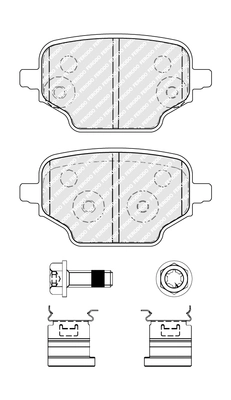 Brake Pad Set, disc brake PREMIER ECO FRICTION FDB5378