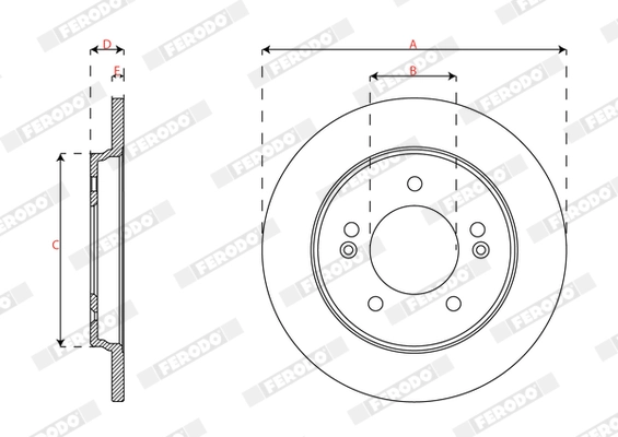 Brake Disc PREMIER DDF2848C