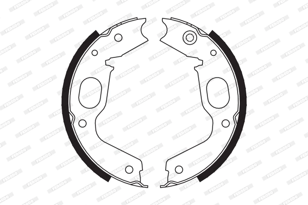 Set sepatu rem, rem parkir PREMIER FSB663