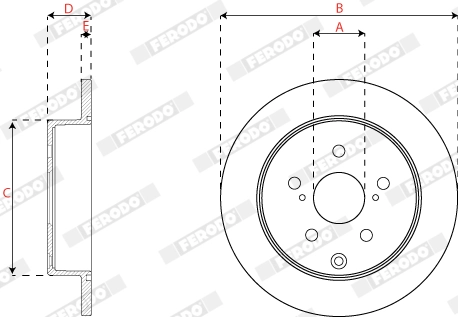 Brake Disc PREMIER DDF2307C