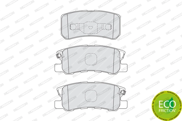 Brake Pad Set, disc brake PREMIER ECO FRICTION FDB1992