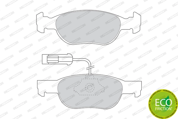 Brake Pad Set, disc brake PREMIER ECO FRICTION FDB1040