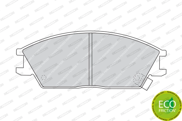 Brake Pad Set, disc brake PREMIER ECO FRICTION FDB435