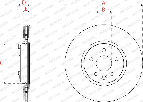 FERODO DDF2794C Brake Disc