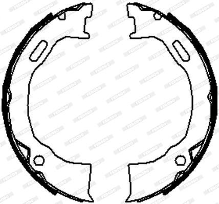 Brake Shoe Set, parking brake PREMIER FSB4070