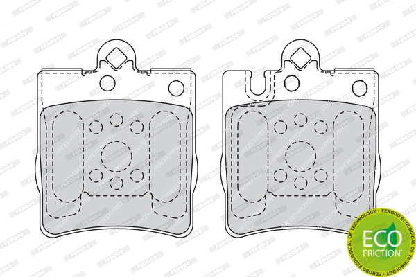 Brake Pad Set, disc brake PREMIER ECO FRICTION FDB1322
