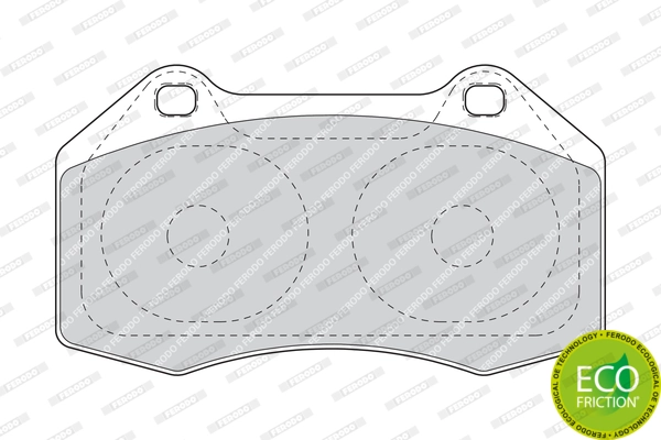 Brake Pad Set, disc brake PREMIER ECO FRICTION FDB1667