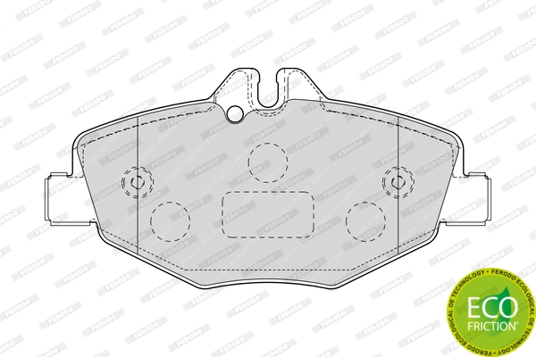 Brake Pad Set, disc brake PREMIER ECO FRICTION FDB1414