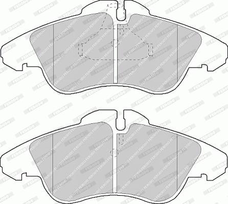 Brake Pad Set, disc brake PREMIER ECO FRICTION FVR1038