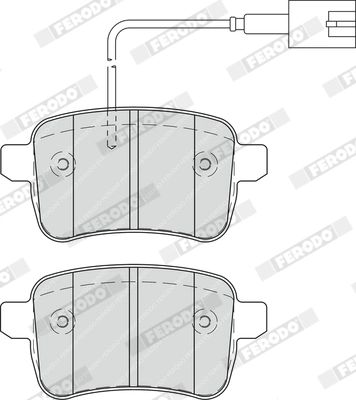 Brake Pad Set, disc brake PREMIER FDB4308
