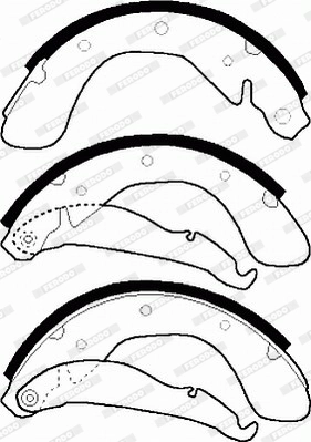 Brake Shoe Set PREMIER FSB335