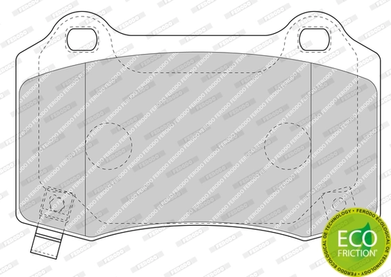 Brake Pad Set, disc brake PREMIER ECO FRICTION FDB4777