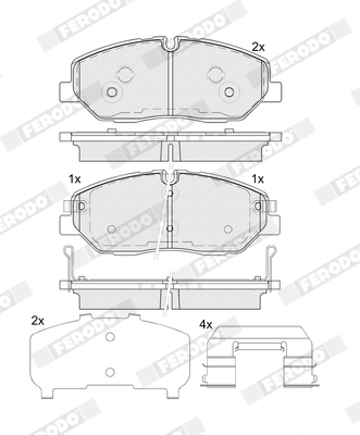 Brake Pad Set, disc brake PREMIER ECO FRICTION FDB5397