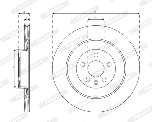 FERODO DDF2844C Brake Disc