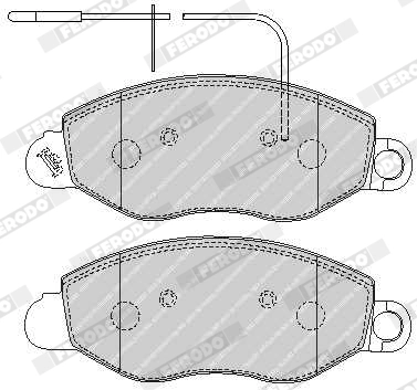 Brake Pad Set, disc brake PREMIER ECO FRICTION FVR1616