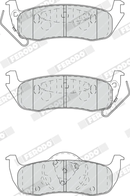 Brake Pad Set, disc brake PREMIER ECO FRICTION FDB4075