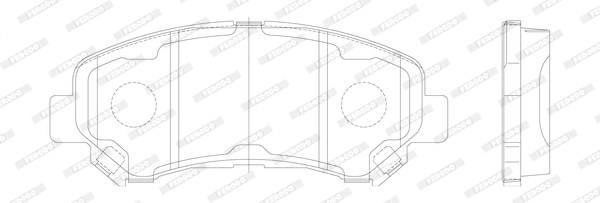 Brake Pad Set, disc brake PREMIER ECO FRICTION FDB4051