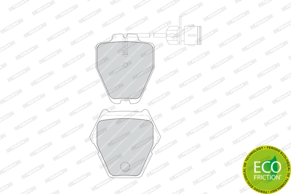 Brake Pad Set, disc brake PREMIER ECO FRICTION FDB1710