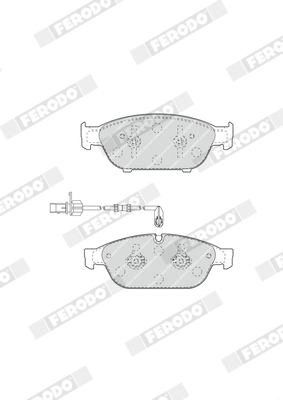 Brake Pad Set, disc brake FUSE+ Technology FDB4397