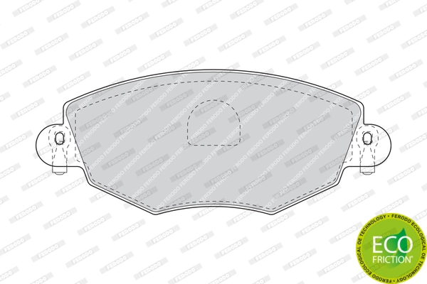 Brake Pad Set, disc brake PREMIER ECO FRICTION FDB1425