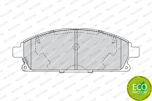 Brake Pad Set, disc brake PREMIER ECO FRICTION FDB1263