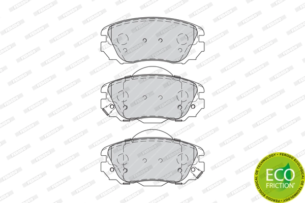 Brake Pad Set, disc brake PREMIER ECO FRICTION FDB4207