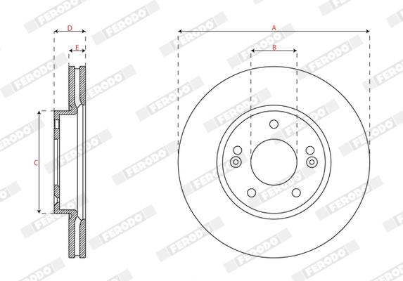 Brake Disc PREMIER DDF2928C