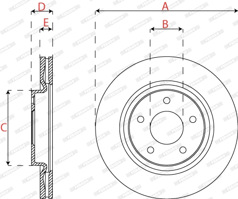 Brake Disc PREMIER DDF2099C