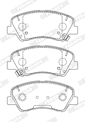 Brake Pad Set, disc brake PREMIER ECO FRICTION FDB5135