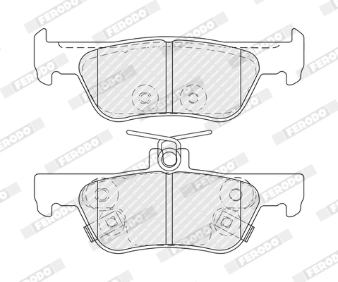 Brake Pad Set, disc brake PREMIER ECO FRICTION FDB5487
