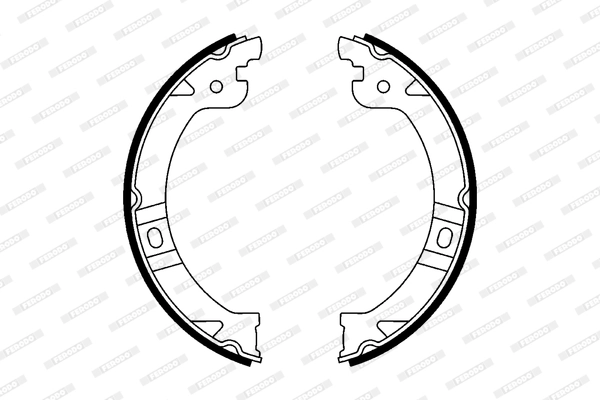 Brake Shoe Set, parking brake PREMIER FSB597