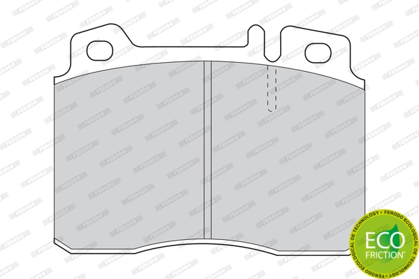 Brake Pad Set, disc brake PREMIER ECO FRICTION FDB1037