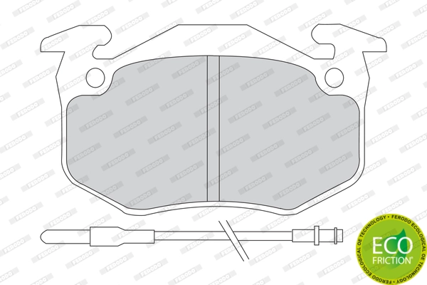 Brake Pad Set, disc brake PREMIER ECO FRICTION FDB440