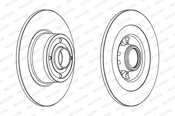 Brake Disc PREMIER DDF1443C-1
