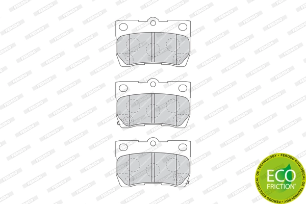 Brake Pad Set, disc brake PREMIER ECO FRICTION FDB4001