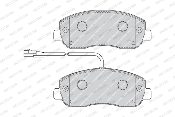 Brake Pad Set, disc brake PREMIER ECO FRICTION FVR4347